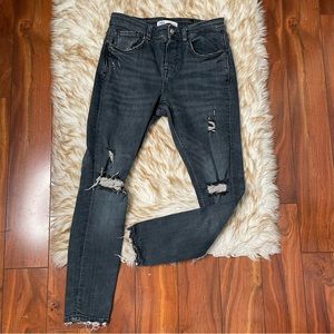 Zara mens distressed skinny jeans